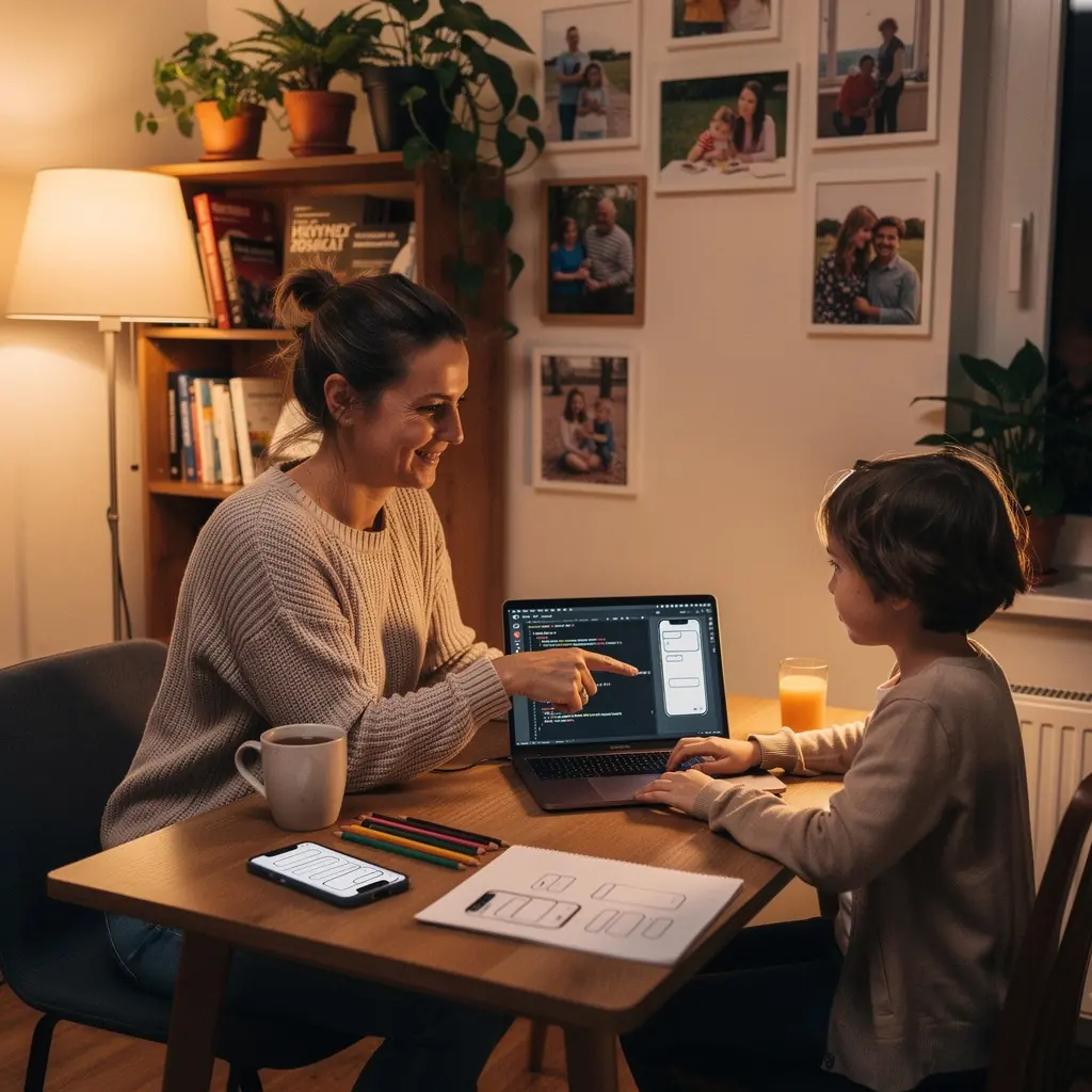 Flutter keretrendszer használatával készült keresőalkalmazás designja.