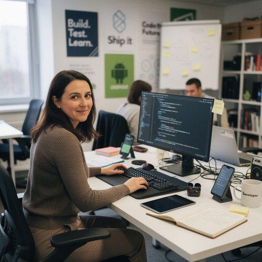Android alkalmazás tervezésének folyamatábrája Kotlin nyelv használatával.