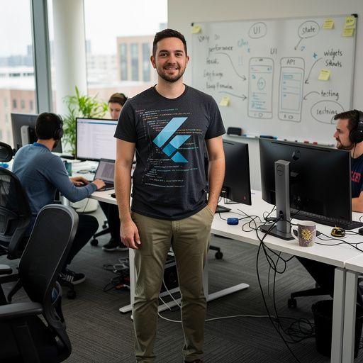 Flutter keretrendszer előnyeinek illusztrálása mobilalkalmazásokhoz.